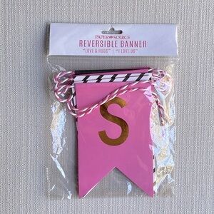 *free* Paper source reversible banner love hugs